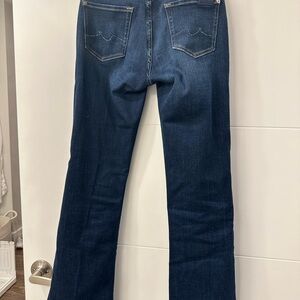 7 For All Mankind Women's Straight Leg Jeans - Dark Blue